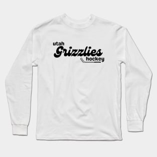 Grizzlies Lil' Hockey Stick Black Long Sleeve T-Shirt